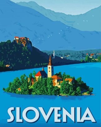Slovenia Poster diamond painting