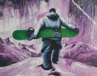 Snowboarder Man Art diamond painting