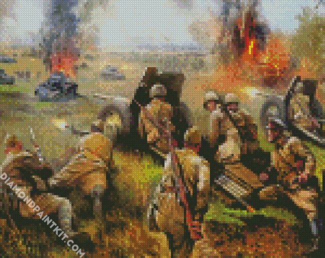 Soldiers In War diamond painting
