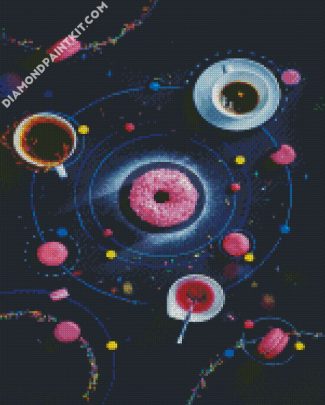 Space Donut diamond paintings