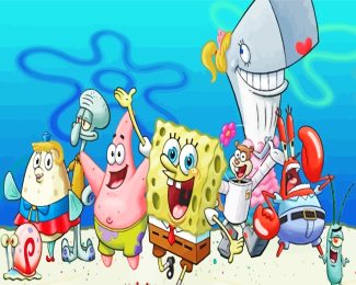 Spongebob And His Friends diamond painting