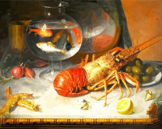 Still Life Lobster diamond painting
