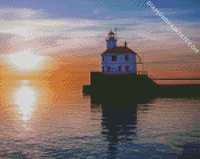 Superior Entry Lighthouse Duluth diamond painting
