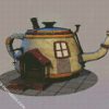 Teapot House diamond painting