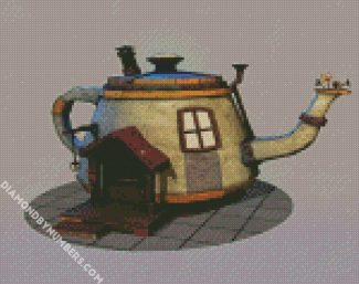 Teapot House diamond painting