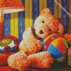 Teddy Bear Cuddling diamond painting