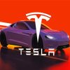 Tesla Car diamond painting