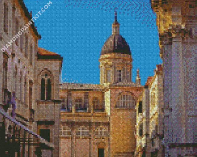 The Cathedral Of The Assumption Of The Virgin Mary Dubrovnik diamond painting
