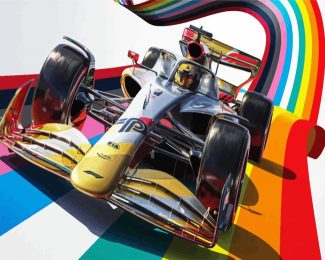 The Formula One Car diamond painting