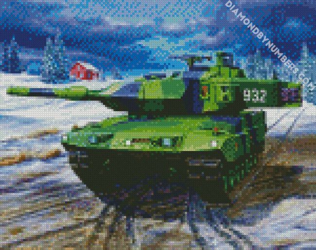 The Military Tank diamond painting