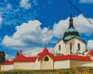 The Pilgrimage church of St John of Nepomuk at Zelená hora szech diamond paintings