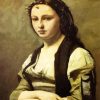 The Woman With A Pearl By Corot diamond painting
