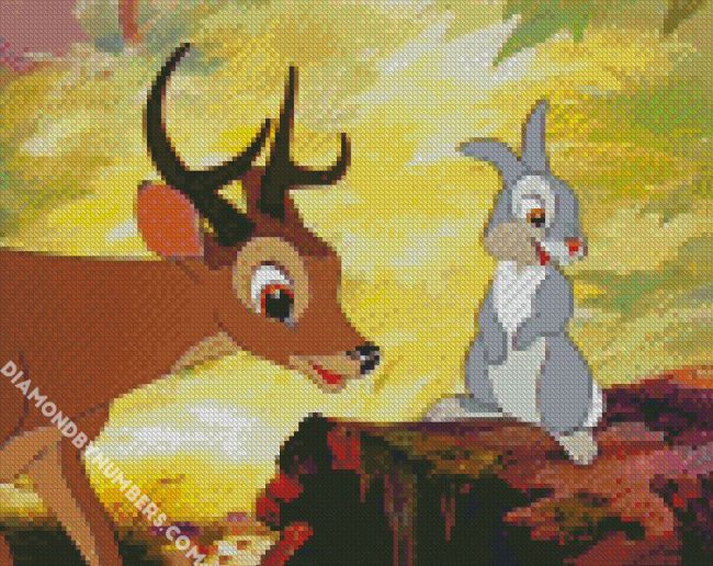 Thumper And Deer diamond painting
