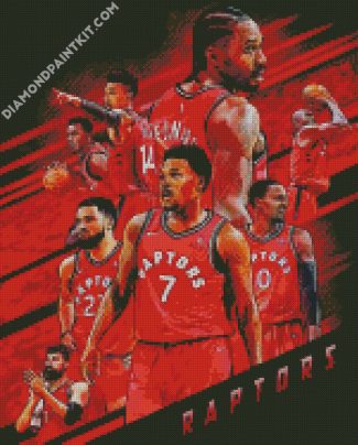 Toronto Raptors Players diamond painting