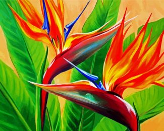 Tropical Bird Of Paradise diamond painting