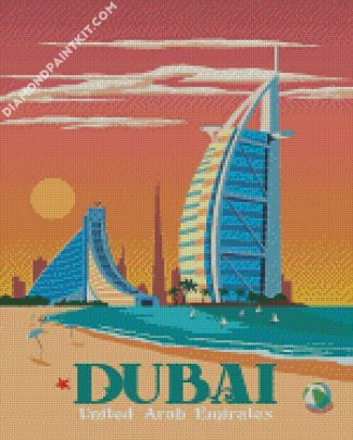 UAE Dubai Poster diamond paintings