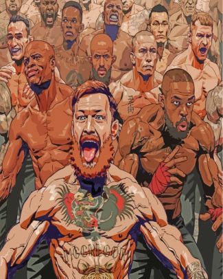 UFC MMA Art diamond painting