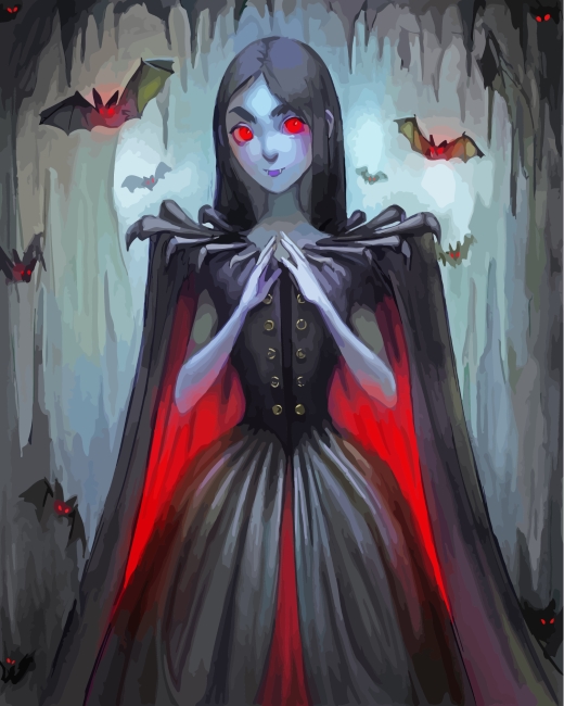 Vampire Girl diamond painting