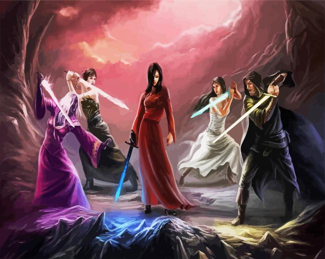 Vampire Sword Fight diamond painting