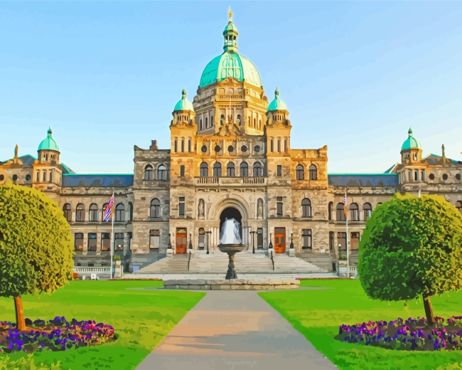 Vancouver British Coumbia Parliament diamond painting