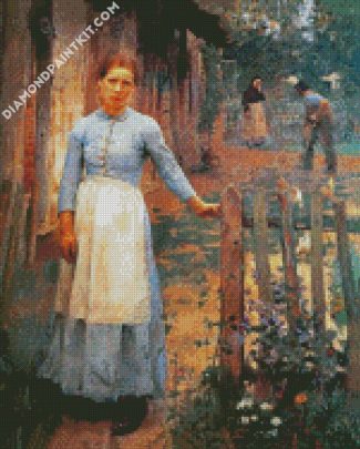 Victorian Farmer Girl diamond paintings