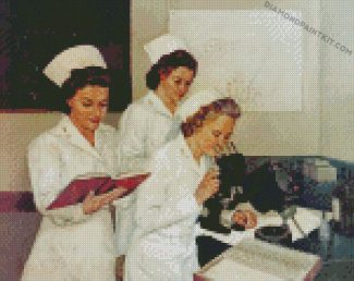 Vintage Army Nurses diamond paintings