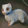 White ferret Art diamond paintings