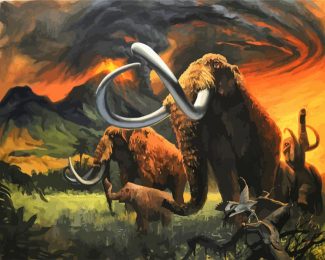 Wild mammothus diamond painting