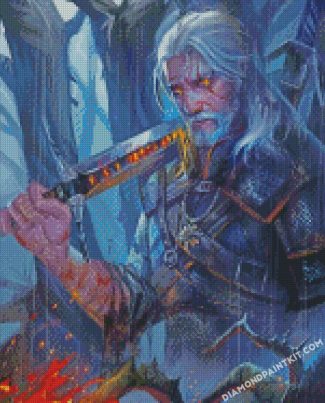 Witcher Geralt of Rivia Art diamond paintings