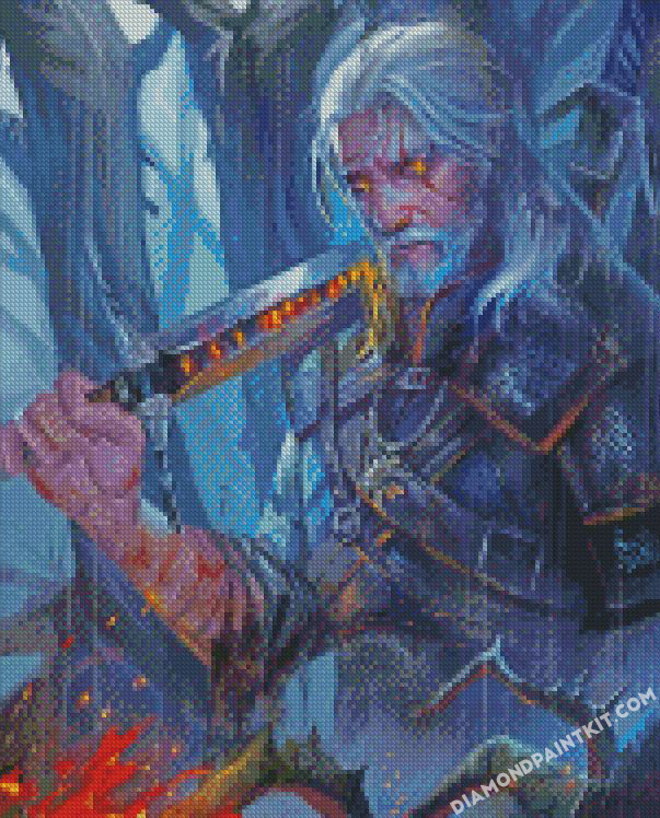 Witcher Geralt of Rivia Art diamond paintings