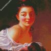 Young Woman With Brown Hair By Fragonard diamond painting