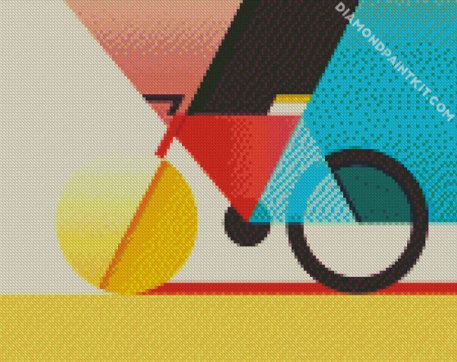 Abstract Aesthetic Bicycle diamond painting