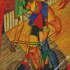 abstract cyclist diamond paintings