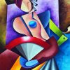 Abstrcat Cubism Woman diamond painting