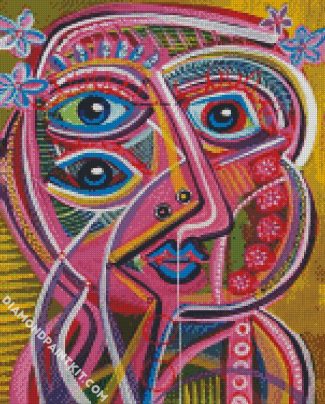 Aesthetic Abstract Face diamond painting