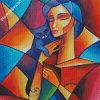 Aesthetic Abstract Woman Cubist diamond painting