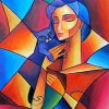 Aesthetic Abstract Woman Cubist diamond painting