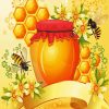 aesthetic bees and honey diamond painting
