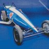 Aesthetic Blue Dragster diamond painting