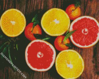 Aesthetic Citrus Fruits diamond painting