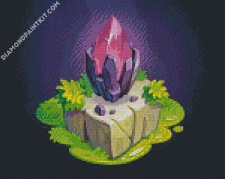 Aesthetic Purple Crystals diamond painting