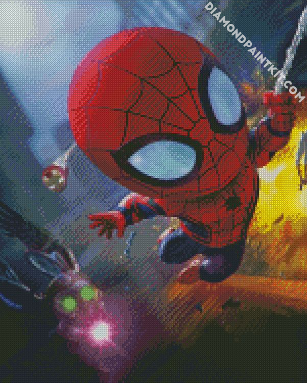 Baby Spider Man - 5D Diamond Painting 