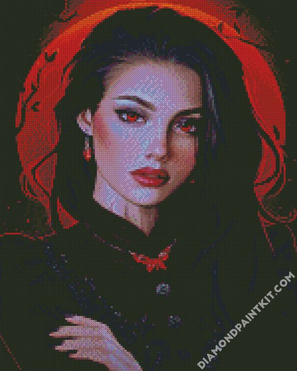 beautiful vampire lady diamond paintings