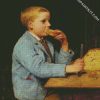boy eating bread diamond paintings