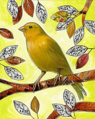 canary Bird Art diamond painting