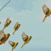 canary Birds Flock diamond paintings