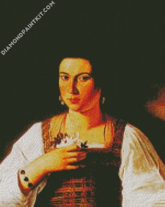 caravaggio portrait of a courtesan diamond paintings