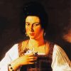 caravaggio portrait of a courtesan diamond painting
