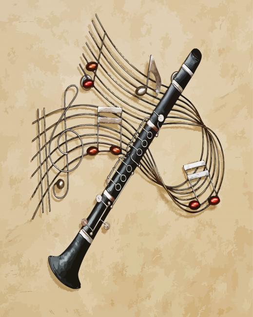 clarinet Musical Instrument diamond painting