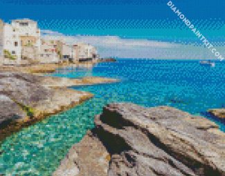 Coastline Of Erbalunga Corsica diamond painting